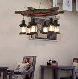 Lampadario Industriale Vintage con Design a Timone