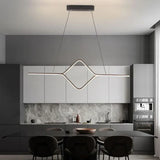 Lampadario sopra tavolo pranzo Design elegante minimalista - clowasit.com