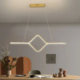 Lampadario sopra tavolo pranzo Design elegante minimalista - clowasit.com