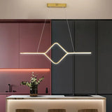 Lampadario sopra tavolo pranzo Design elegante minimalista - clowasit.com