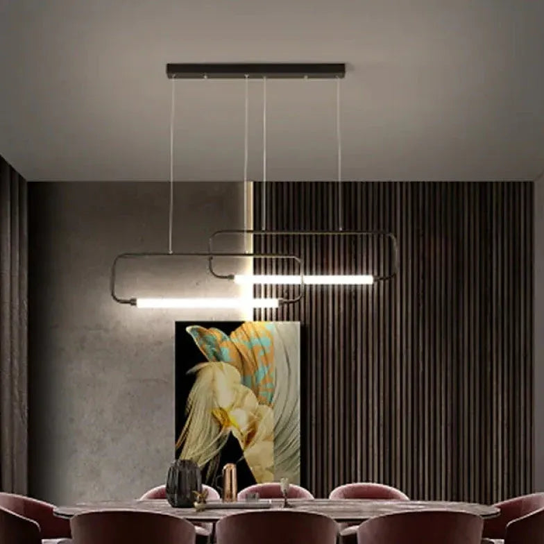 Lampadario per tavolo da pranzo design rettangolare - clowasit.com