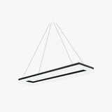 Lampadari ufficio led Design elegante nero rettangolare - clowasit.com