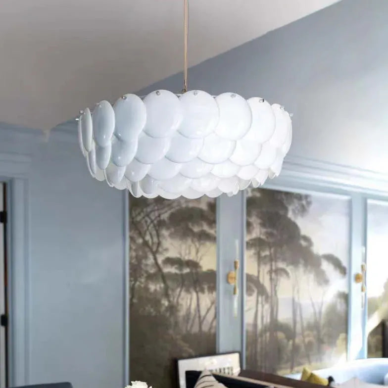 Lampadario sospensione bianco design moderno - clowasit.com