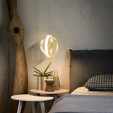 Lampadari moderni colore oro eleganza doppio cerchio - clowasit.com