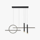 Lampadario moderno tavolo design elegante con anello - clowasit.com