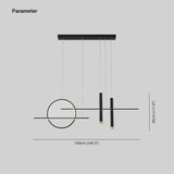 Lampadario moderno tavolo design elegante con anello - clowasit.com