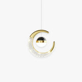 Lampadario con cristalli moderno della luna splendente - clowasit.com