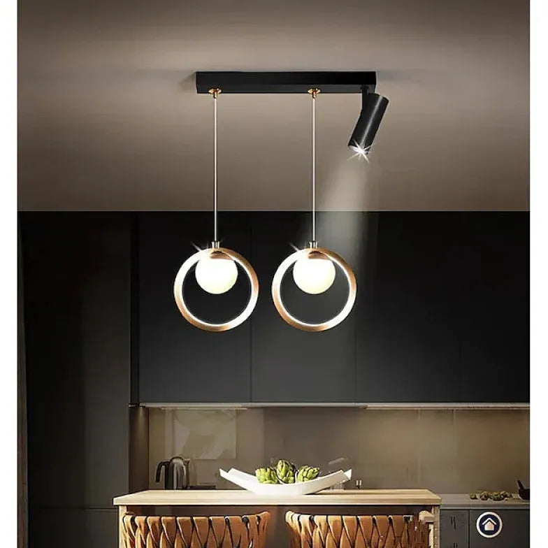 Lampadario x Cucina Moderna con Vetro Regolabile - clowasit.com