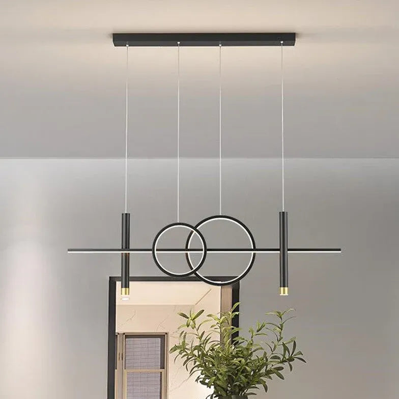 Lampadario soffitto moderno cerchi e linee - clowasit.com