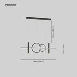 Lampadario soffitto moderno cerchi e linee - clowasit.com