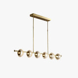 Lampadari Moderni Ad Anelli Vetro Dorato - clowasit.com