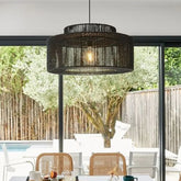 Lampadari Semplici Moderni Stile Rattan Scuro - clowasit.com
