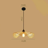 Lampadari rustico eleganza naturale rete in rattan - clowasit.com