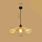 Lampadari rustico eleganza naturale rete in rattan - clowasit.com