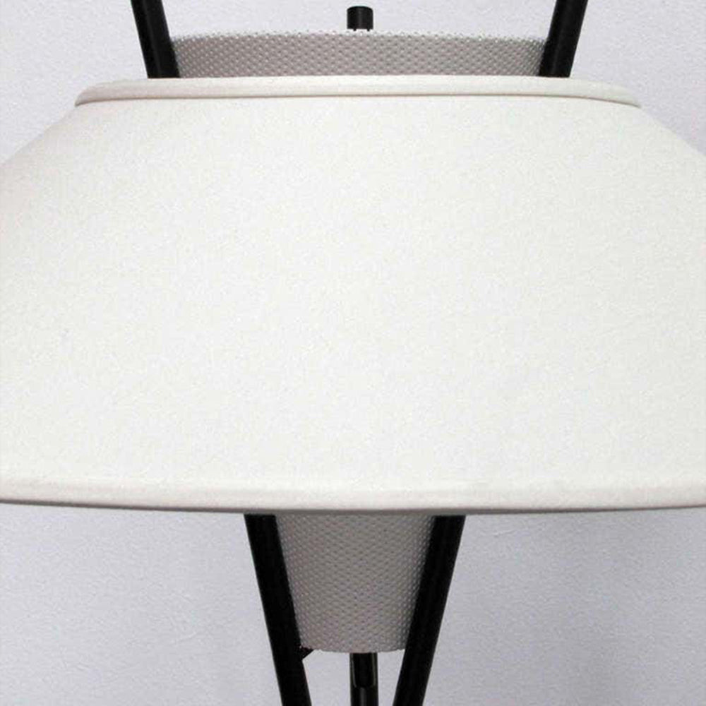 Lampada da terra treppiede Tessuto moderno bianco - Clowasit.com