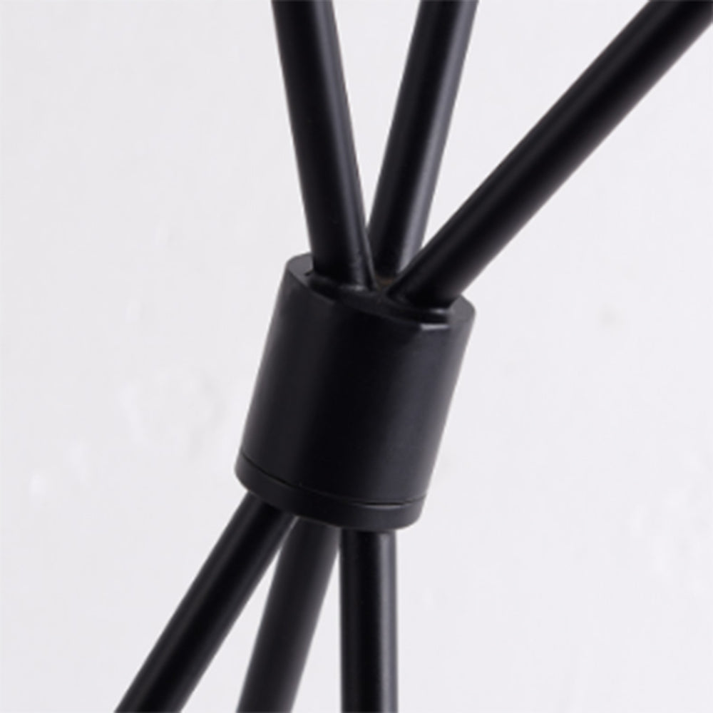 Lampada da terra nera moderna sfera triangolare - Clowasit.com