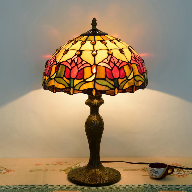Vintage lampada da tavolo elegante multicolore - Clowasit.com