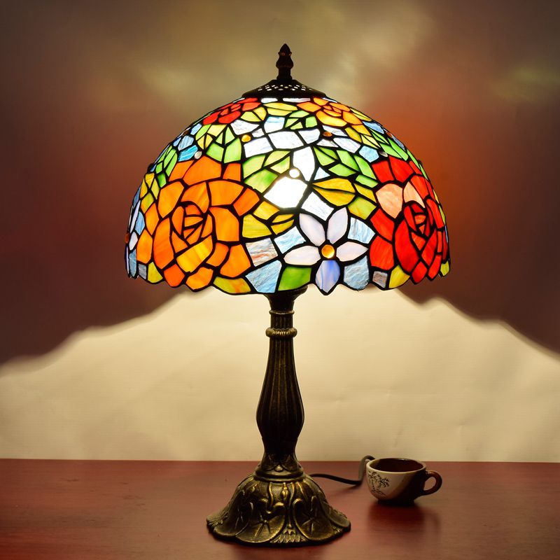 Vintage lampada da tavolo elegante multicolore - Clowasit.com