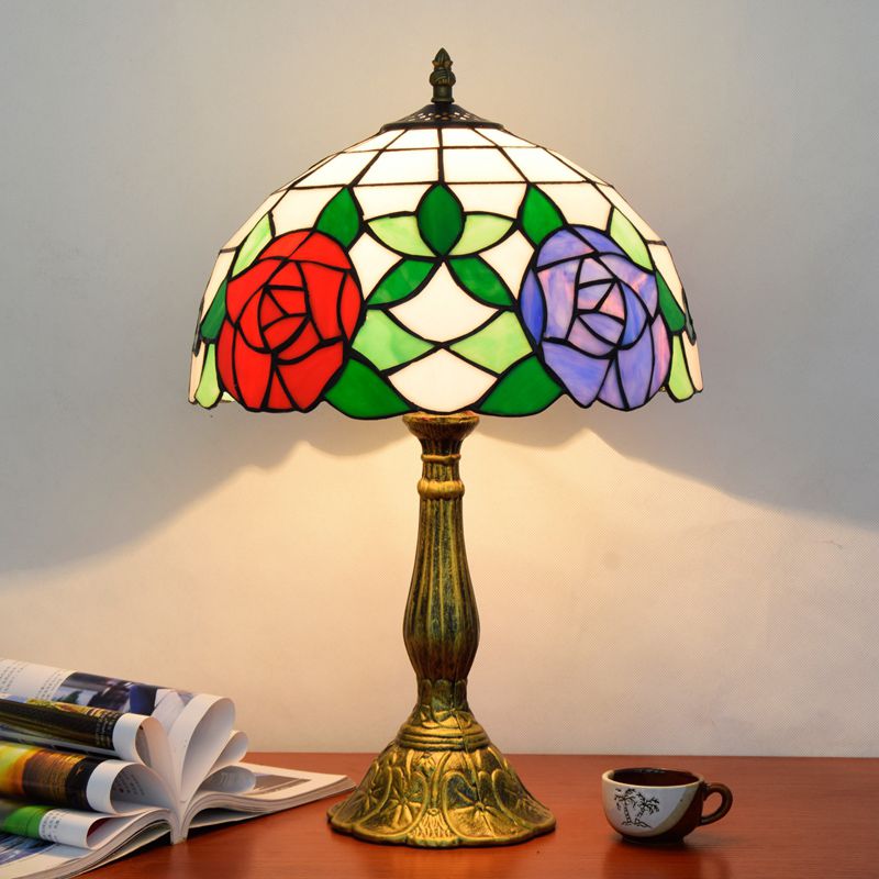 Vintage lampada da tavolo elegante multicolore - Clowasit.com