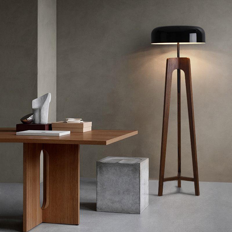 Lampada da terra in legno Stile retrò - Clowasit.com