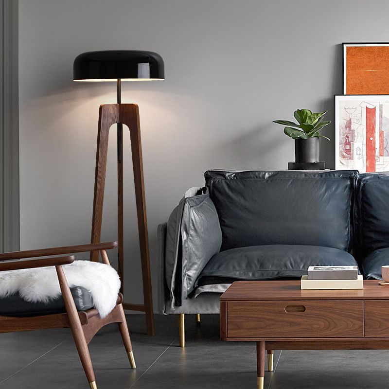 Lampada da terra in legno Stile retrò - Clowasit.com