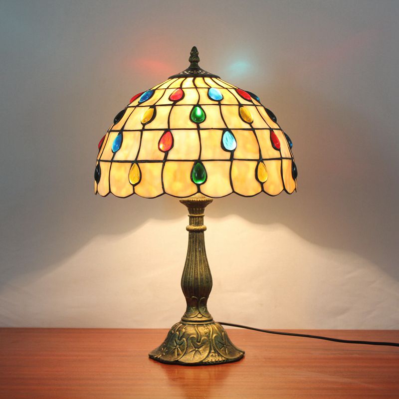 Vintage lampada da tavolo elegante multicolore - Clowasit.com