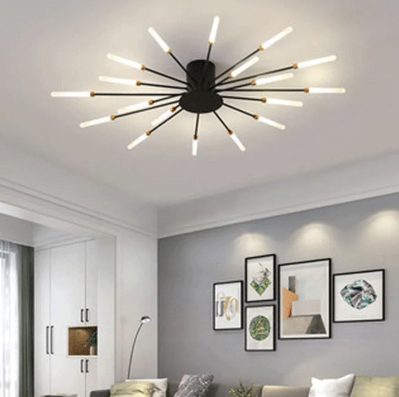 Plafoniera da Salotto LED Moderna Stile Fuochi d’Artificio