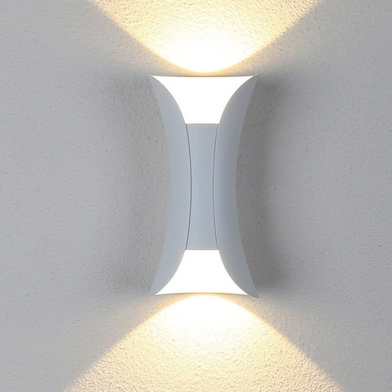 Lampada Esterno Doppia Emissione Stile Imbuto Elegante