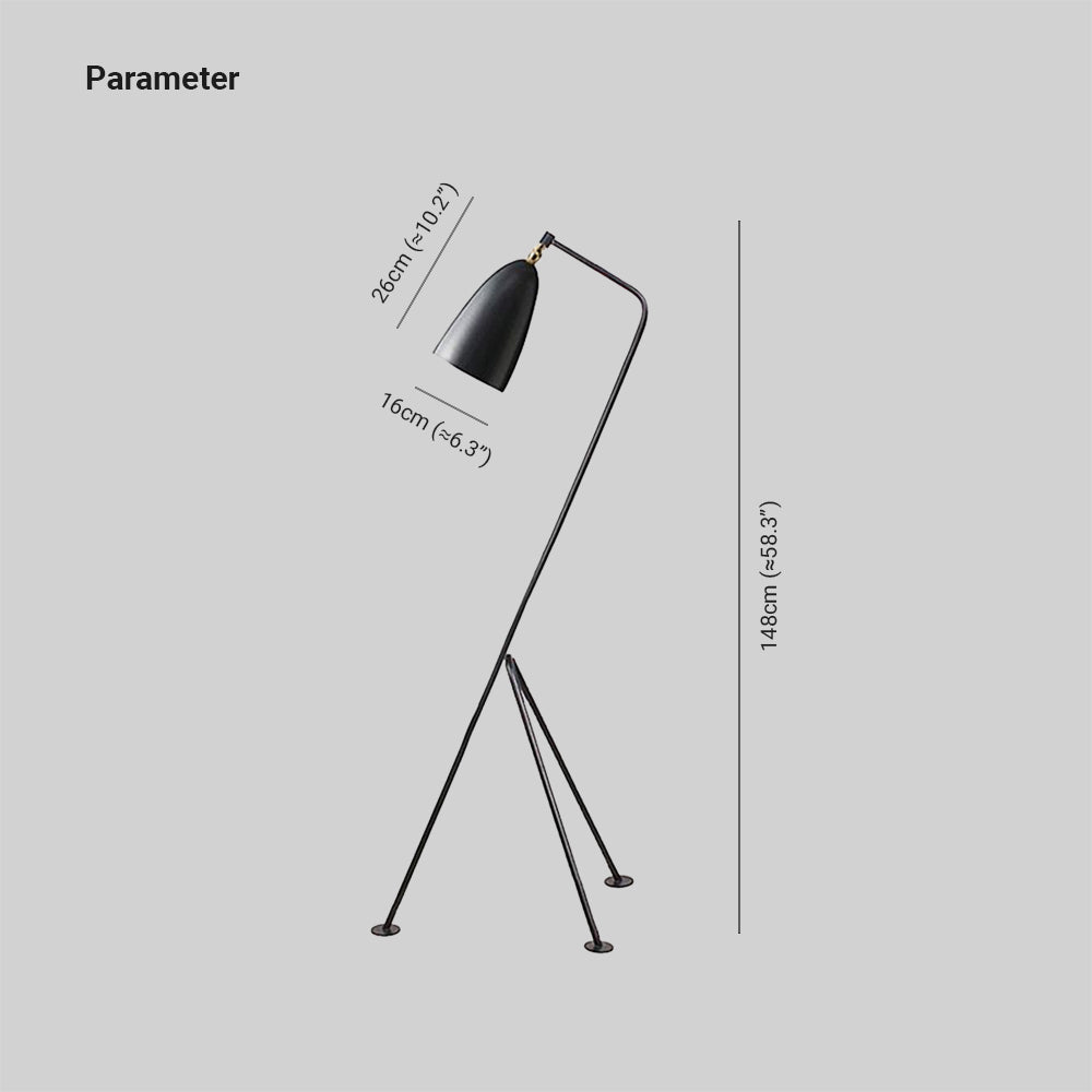Lampada da terra moderna salotto minimalista metallica - Clowasit.com