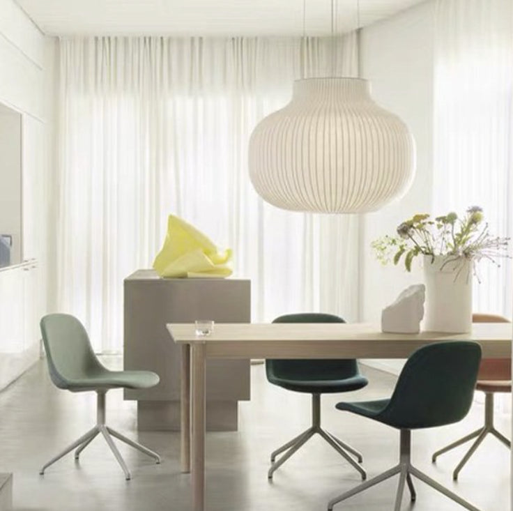 Lampadario in Tessuto Stile Nuovo Cinese per Sala da Pranzo