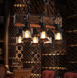 Lampadari Vintage Design Industriale In Legno Di Barca