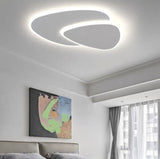 Plafoniera Dimmerabile Creativa a Due Strati Triangolare per Camera da Letto