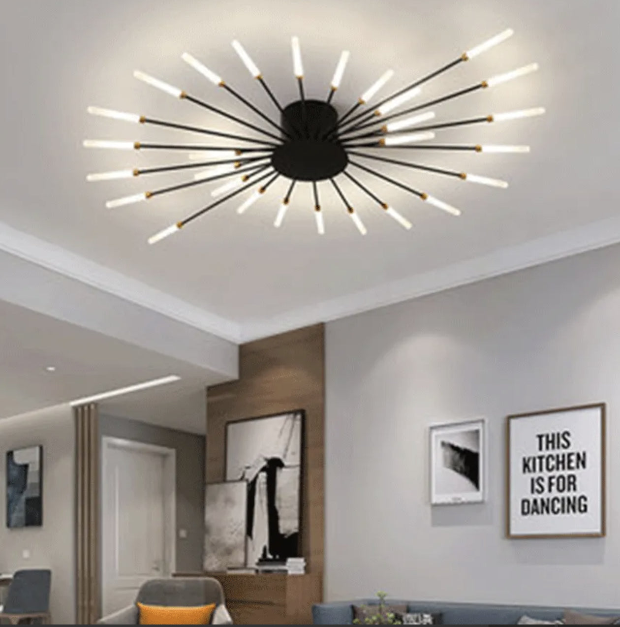 Plafoniera da Salotto LED Moderna Stile Fuochi d’Artificio