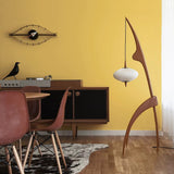 Lampade da terra legno falciforme creativo elegante - Clowasit.com