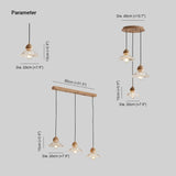 Luce a sospensione minimalista in vetro floreale a tre luci - clowasit.com