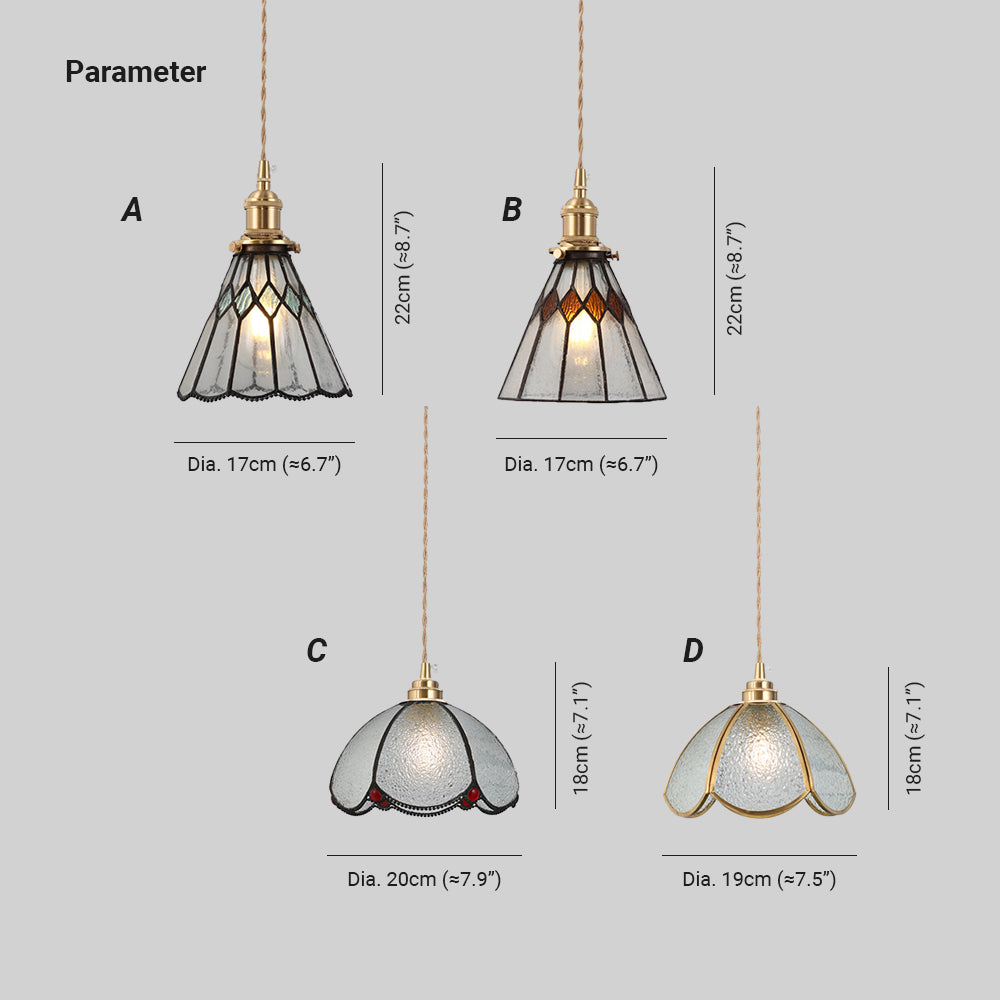 Paralume conico Splicing a sospensione vintage Light - clowasit.com
