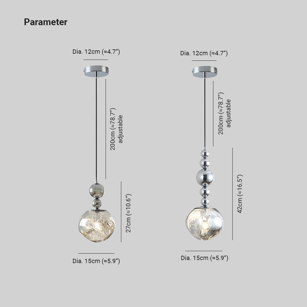 Luce a ciondolo a LED SPHERICA SPHERICA SPECCHI - clowasit.com