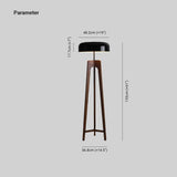 Lampada da terra in legno Stile retrò - Clowasit.com