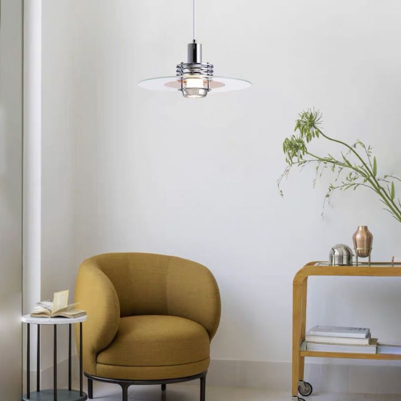Luce a sospensione circolare moderna per camera da letto moderna - clowasit.com