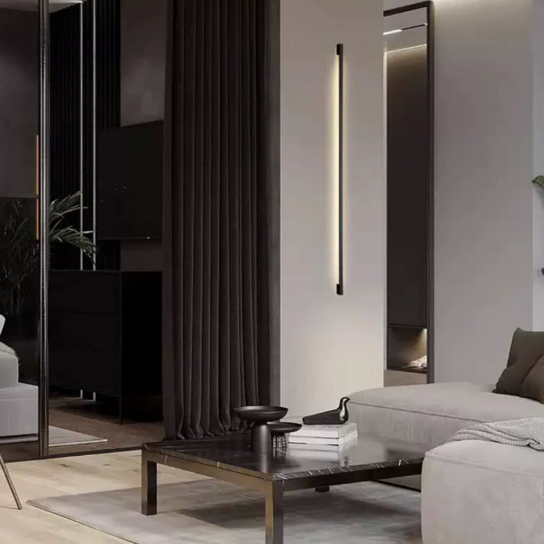 Lampade Led da Parete Moderne Nera Minimalista Soggiorno