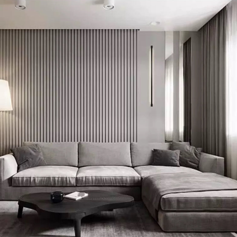 Lampade Led da Parete Moderne Nera Minimalista Soggiorno
