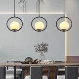 Lampadari con Sfera di Vetro Stile Nordico