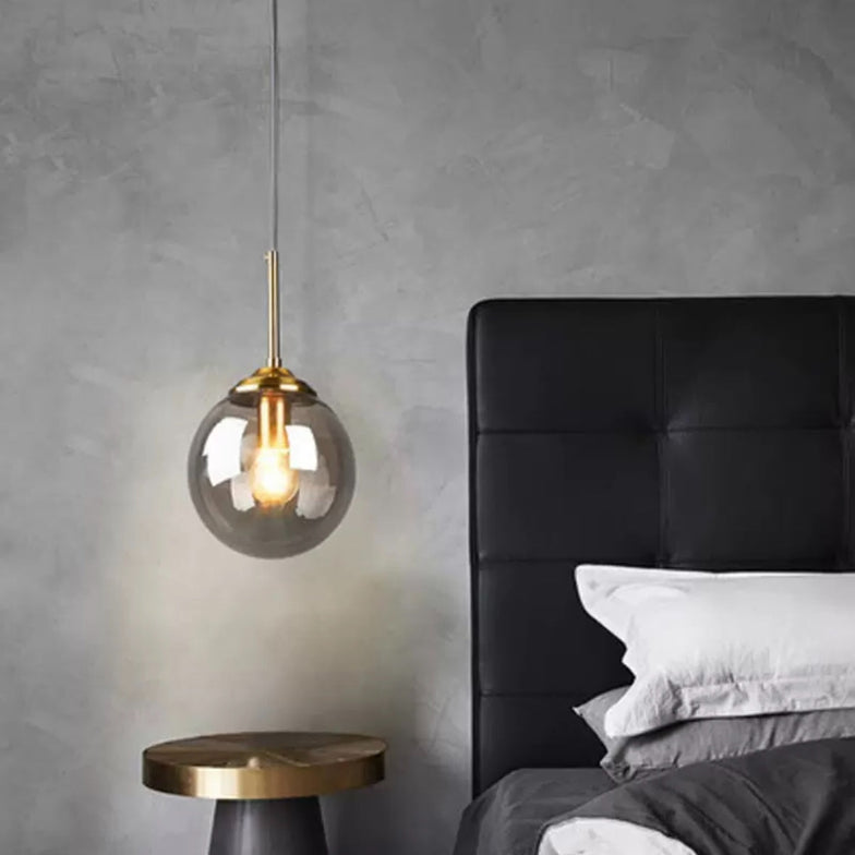 Lampade a Sospensione in Vetro Trasparente Stile Nordico Minimalista