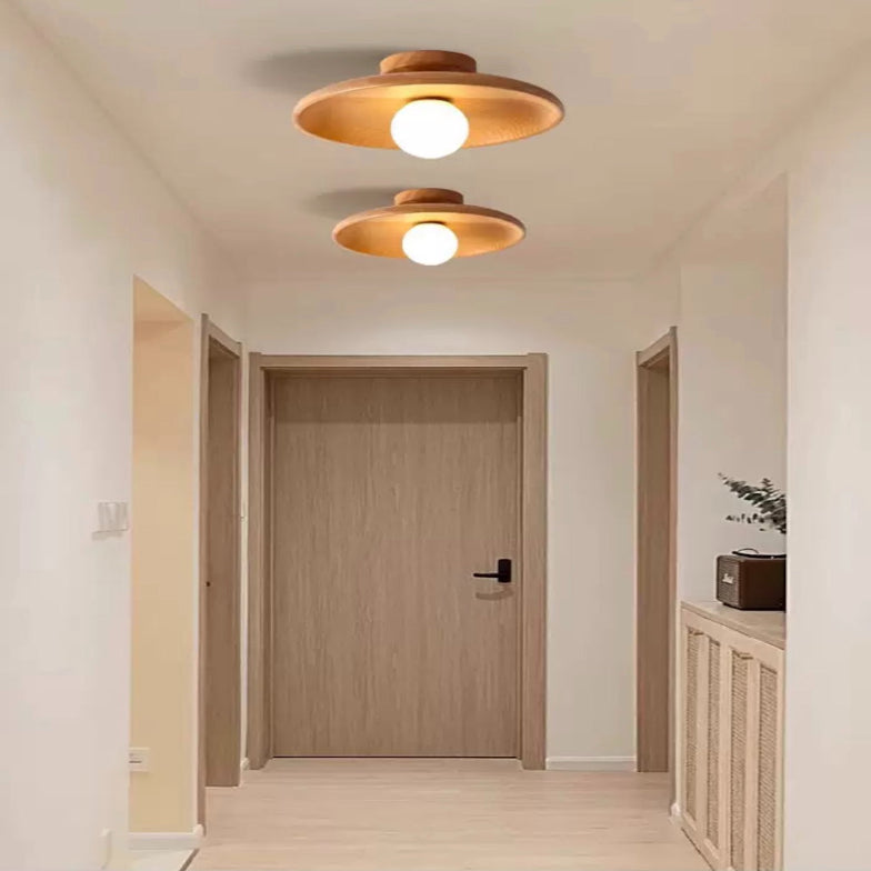 Plafoniera in Legno per Soffitto Stile Giapponese per Corridoio