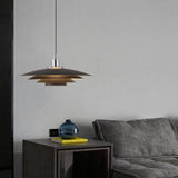 Lampadario Sospensione Nordico design a Forma di Disco Multistrato