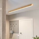 Lampada da Soffitto in Venatura Del Legno Allungata Semplice per Corridoio
