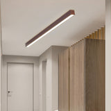 Lampada da Soffitto in Venatura Del Legno Allungata Semplice per Corridoio