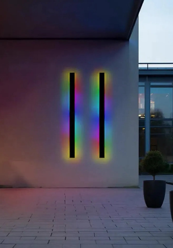 Applique Lineare da Esterno a LED Impermeabile con Illuminazione Laterale