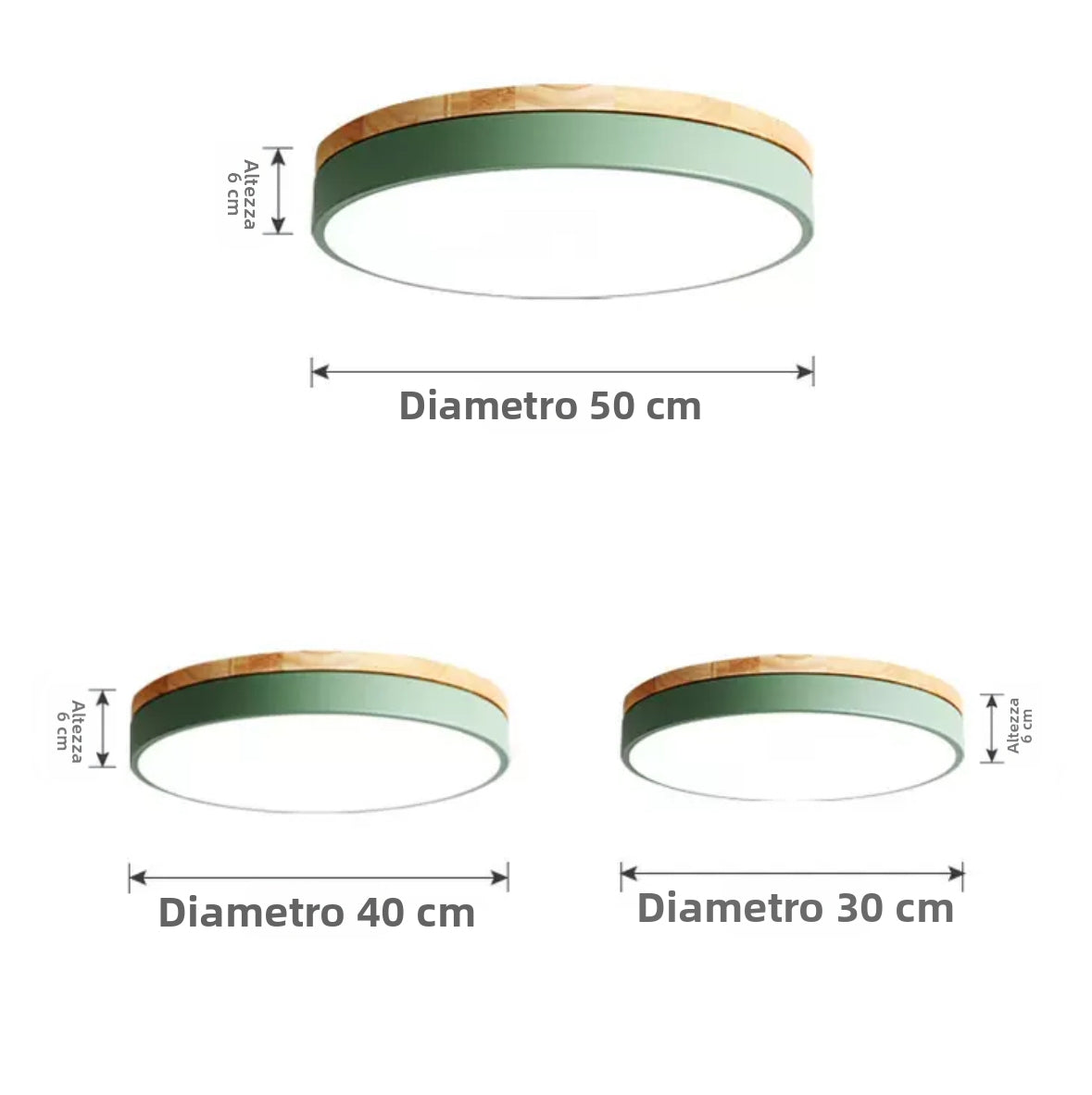 Plafoniera Moderna Design LED Dimmerabile per Camera da Letto