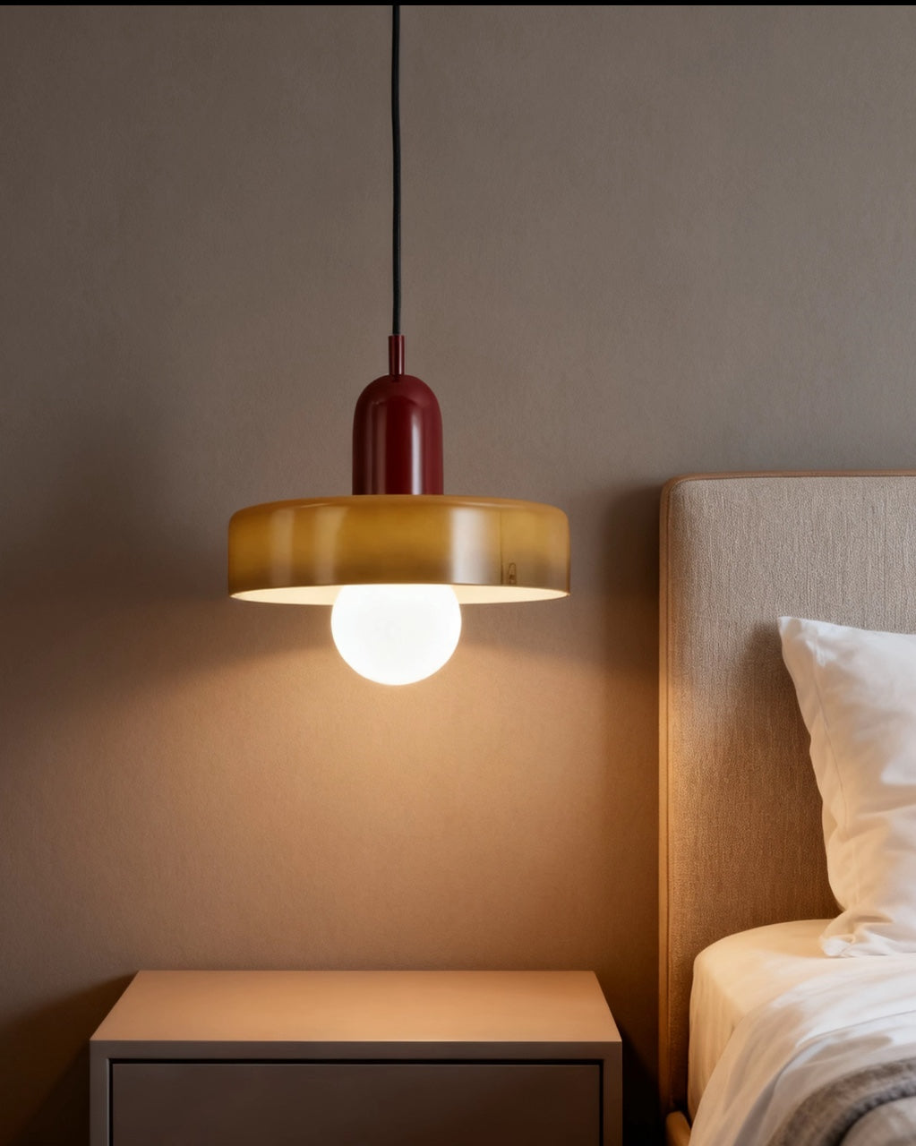 Lampadari in Vetro  Artigianali Morandi per Testa del Letto